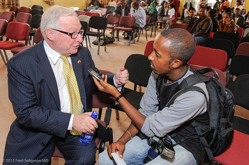 20120329_120821 Nikon D3S 2x3.jpg - Dr. Fish being interviewed by the press, Addis Ababa